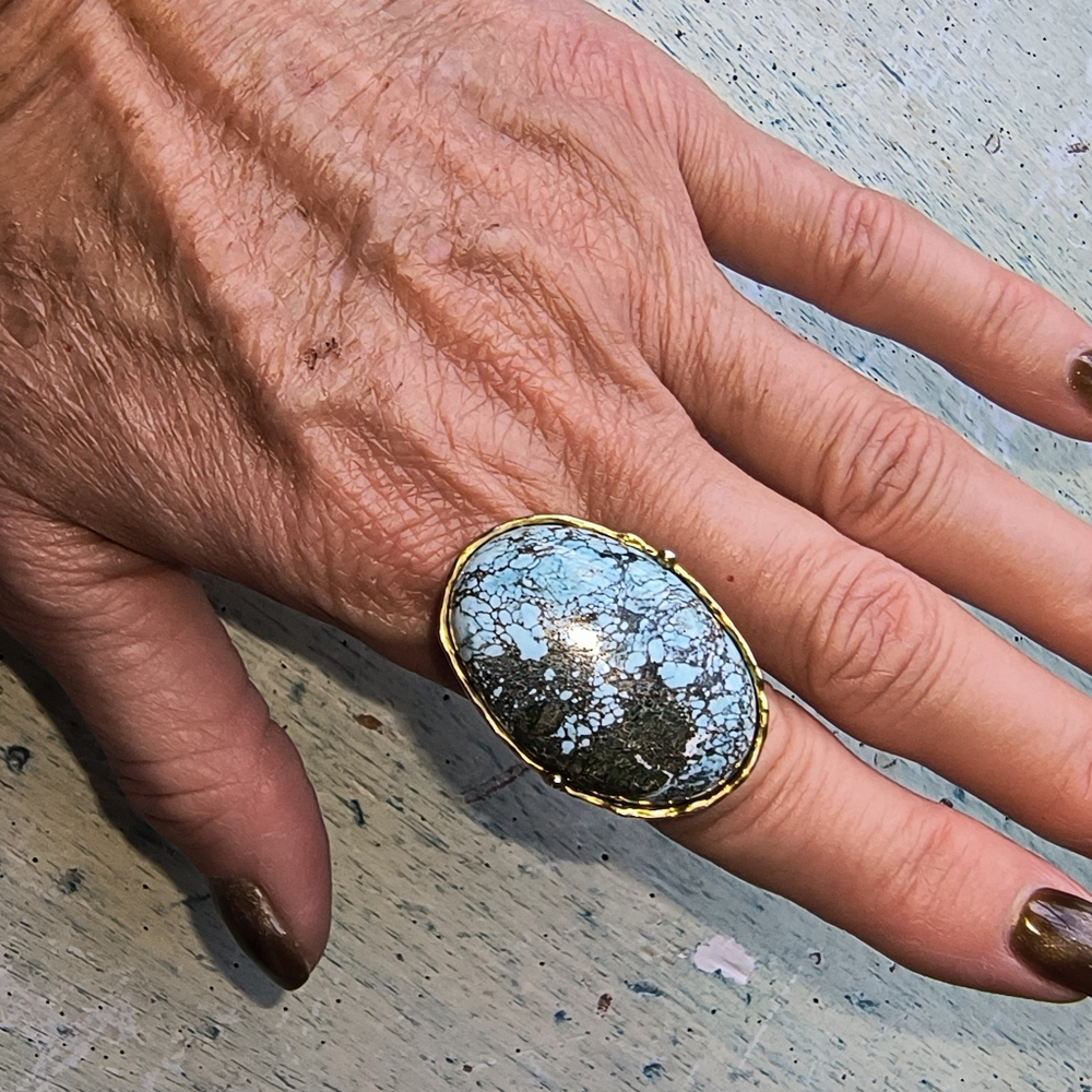 Turquoise Statement Ring - image 2